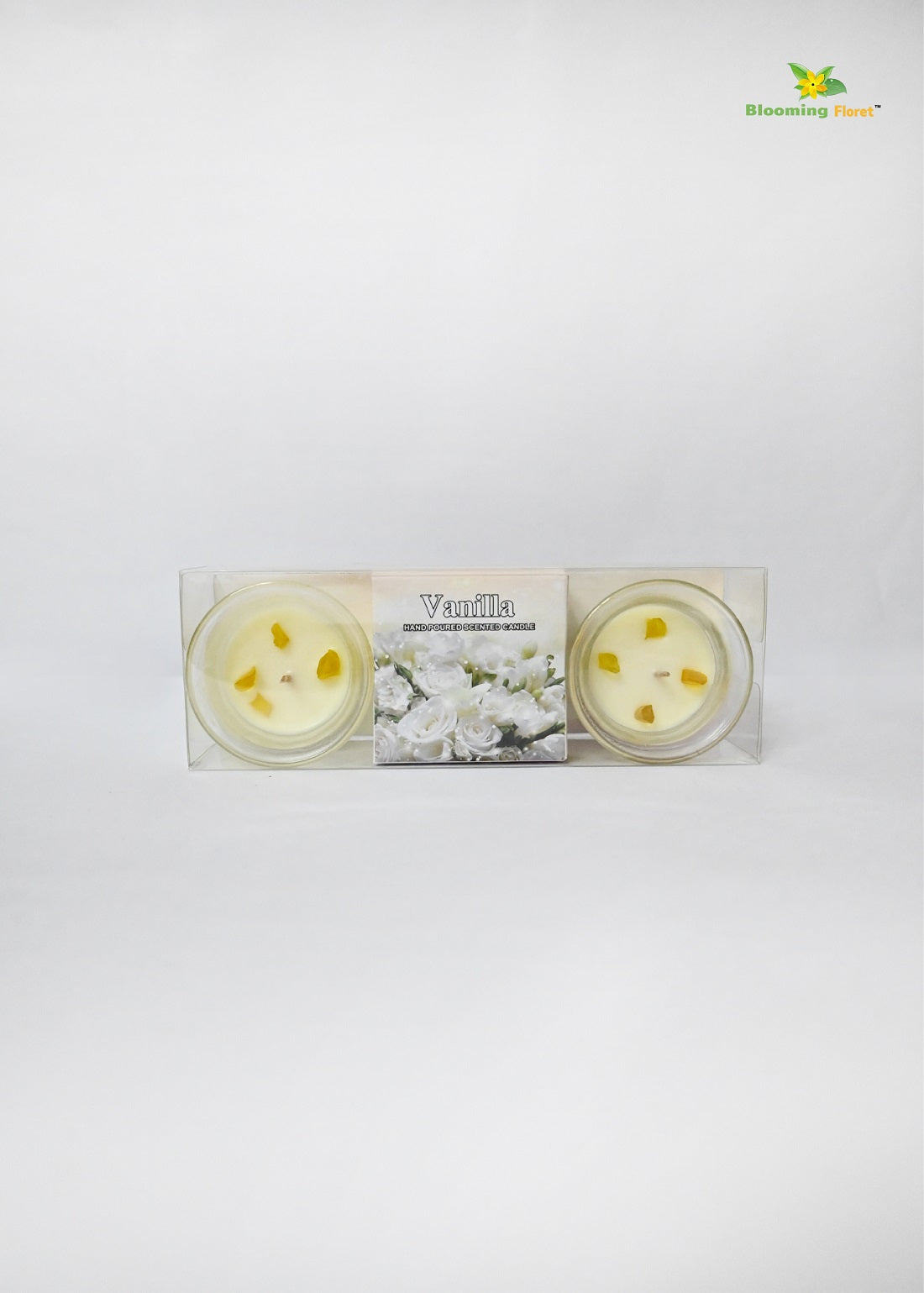 Glass Candle - Set of 2 Pcs, Vanilla