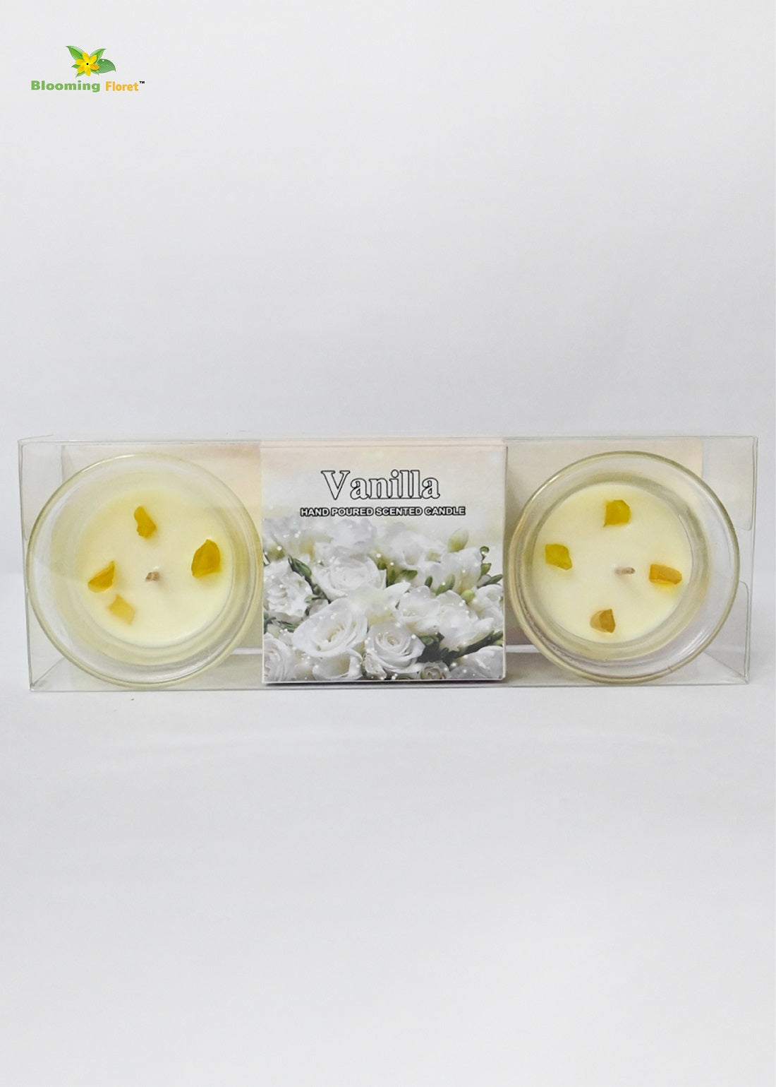 Glass Candle - Set of 2 Pcs, Vanilla