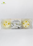 Glass Candle - Set of 2 Pcs, Vanilla