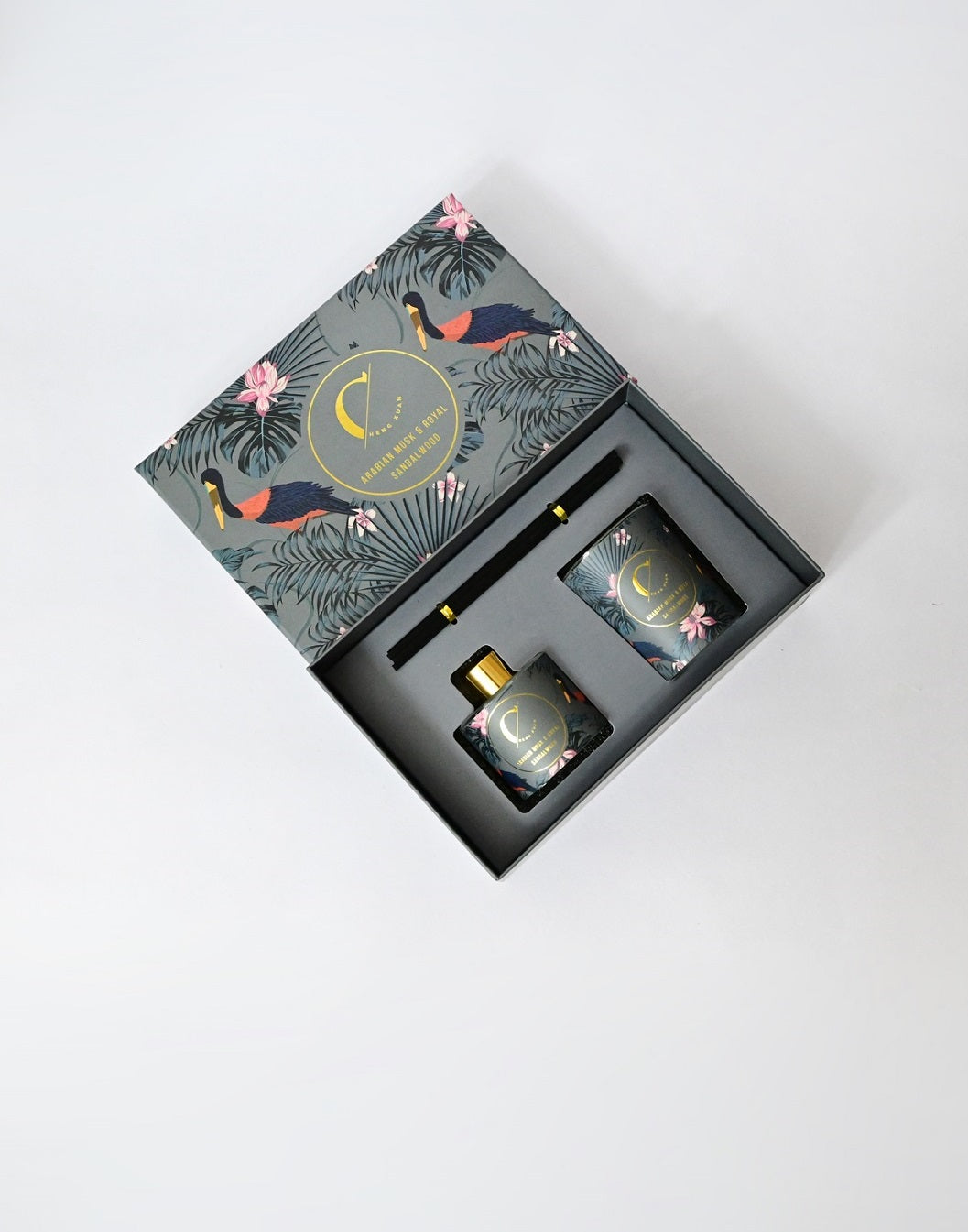 Fragrance Reed Diffuser and Candle Set