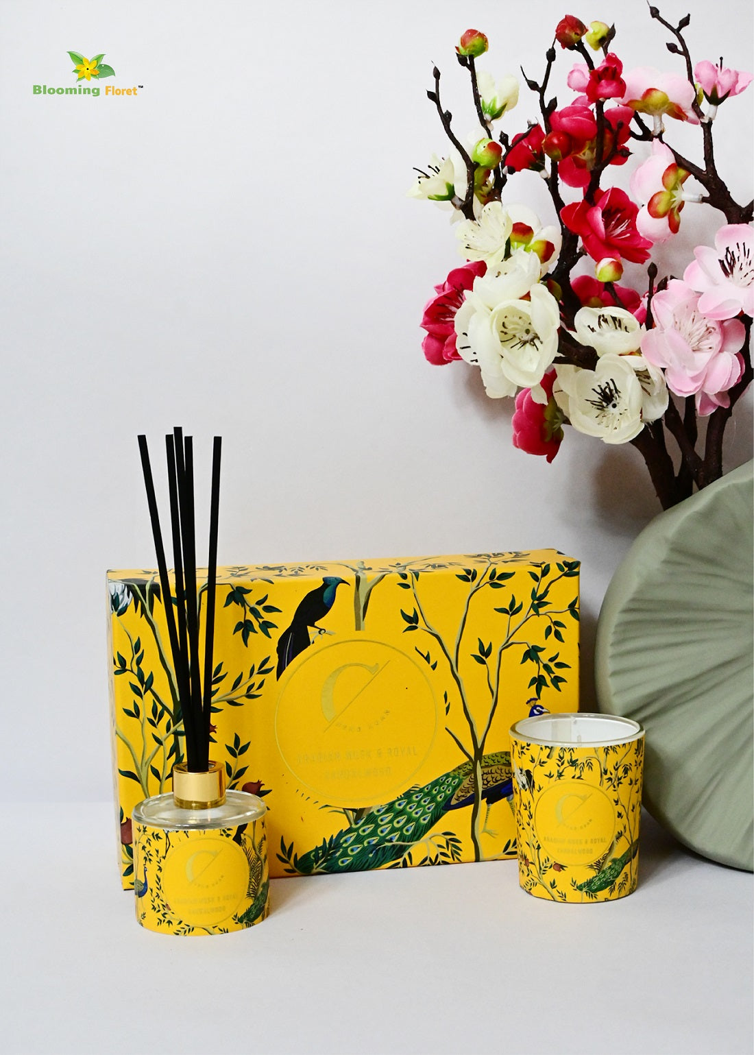Fragrance Reed Diffuser and Candle Set | 27 cm
