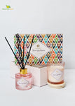 Reed Fragrance Diffuser & Scented Candles, Berry & Rose