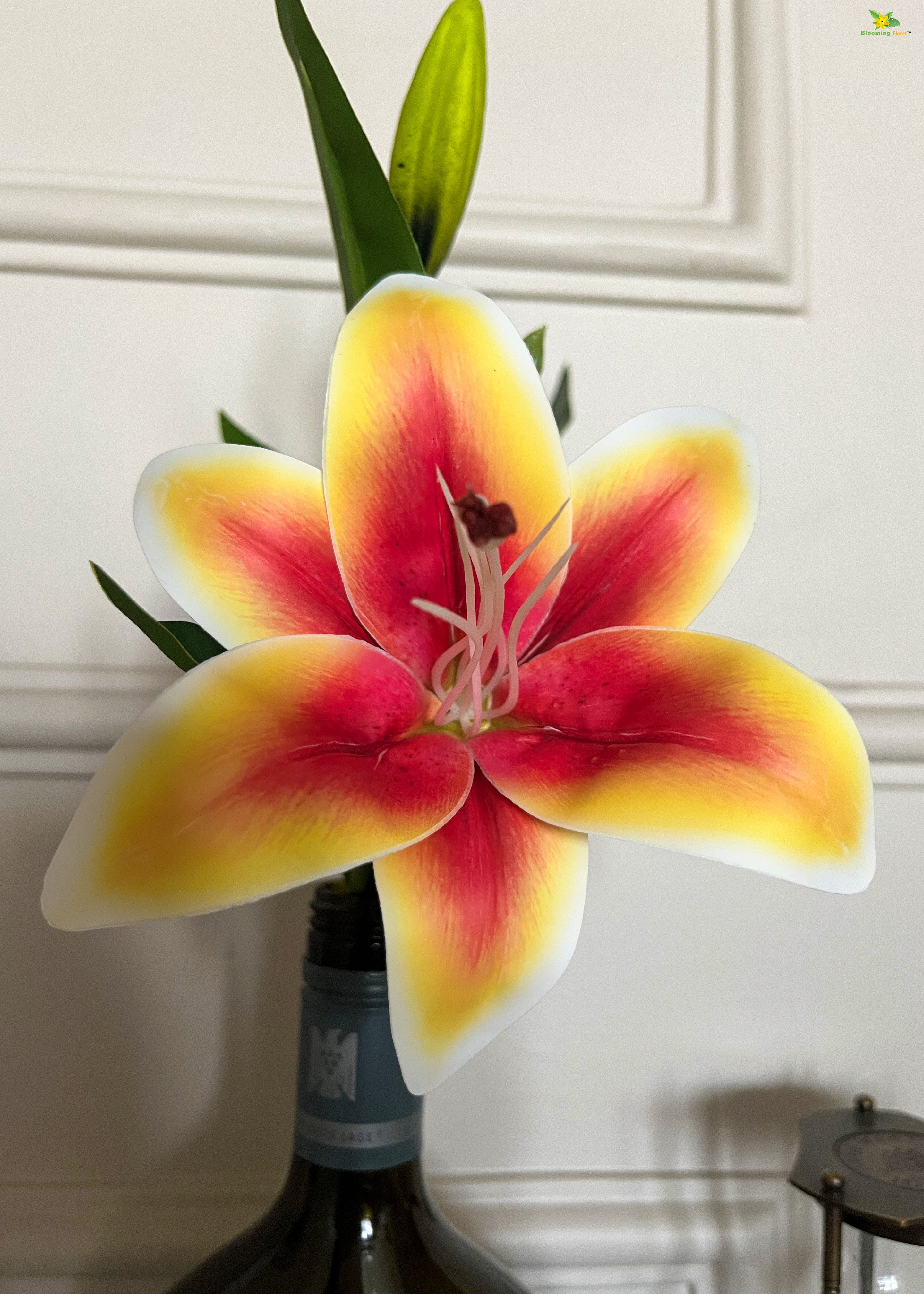 Artificial Lily Flower Stick for Decor