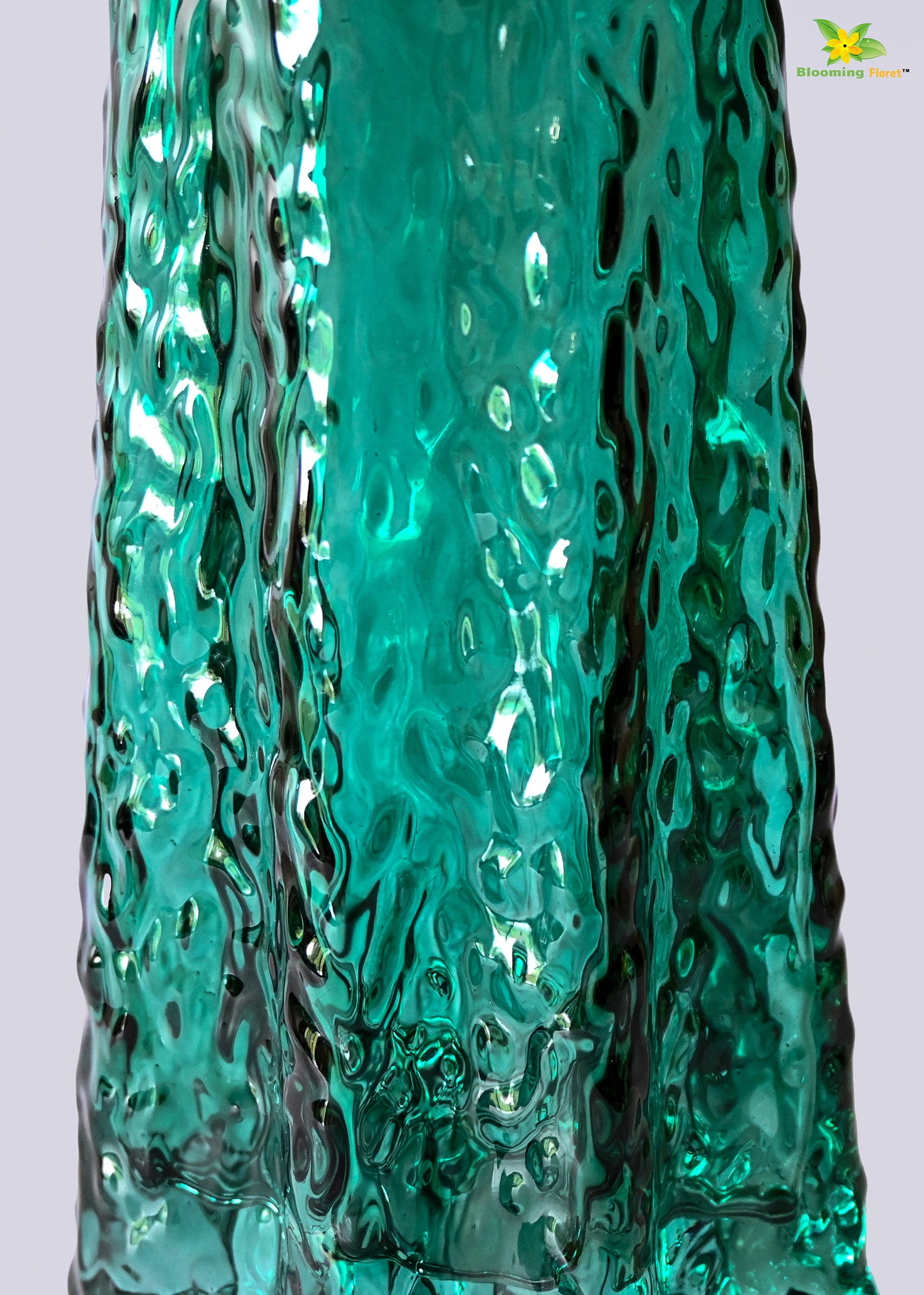 Prism Crystal Green Vase | 23 cm