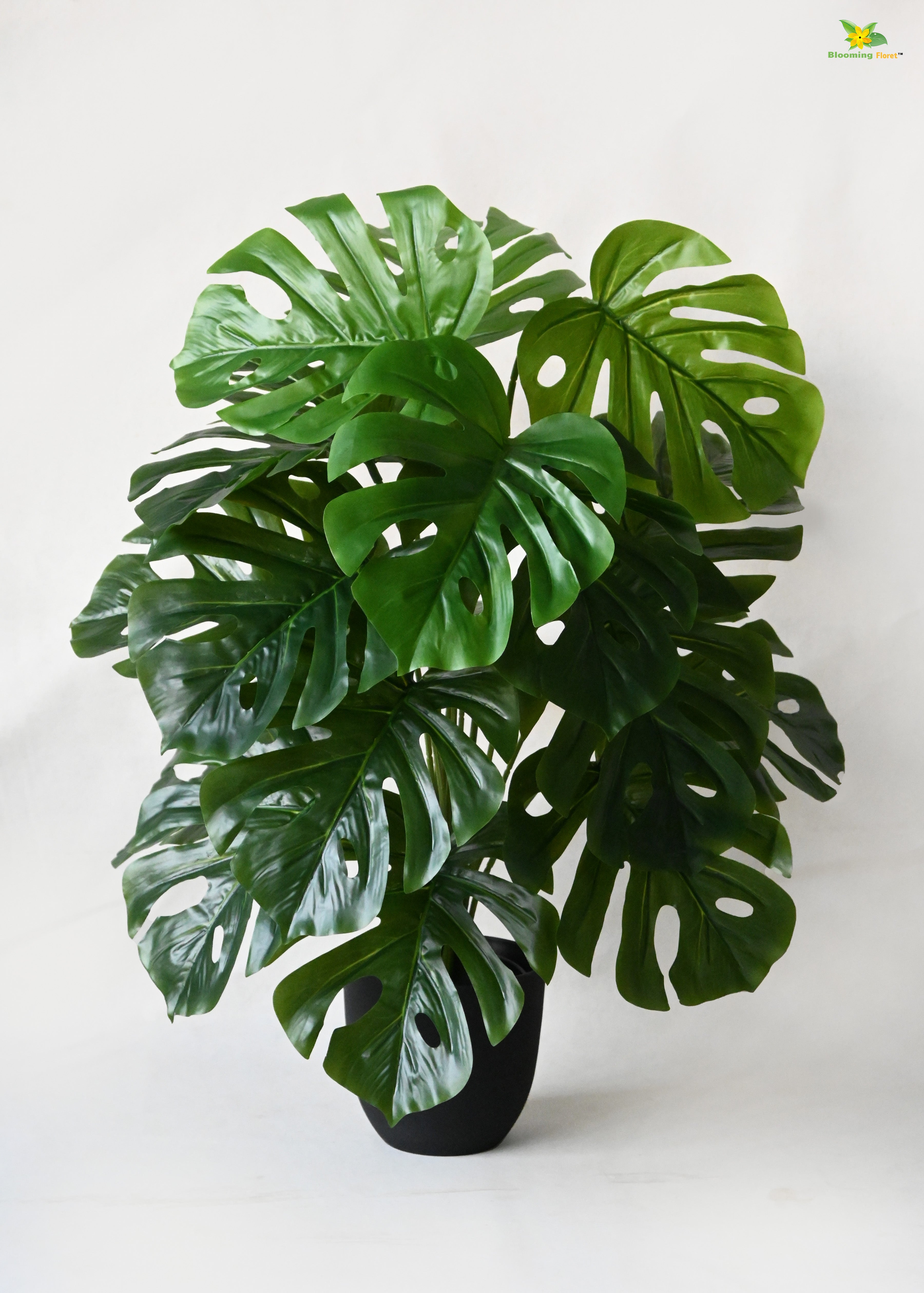 Artificial Monstera Plant for Decor | 18 Leaves with Basic Pot | 78.7 cm