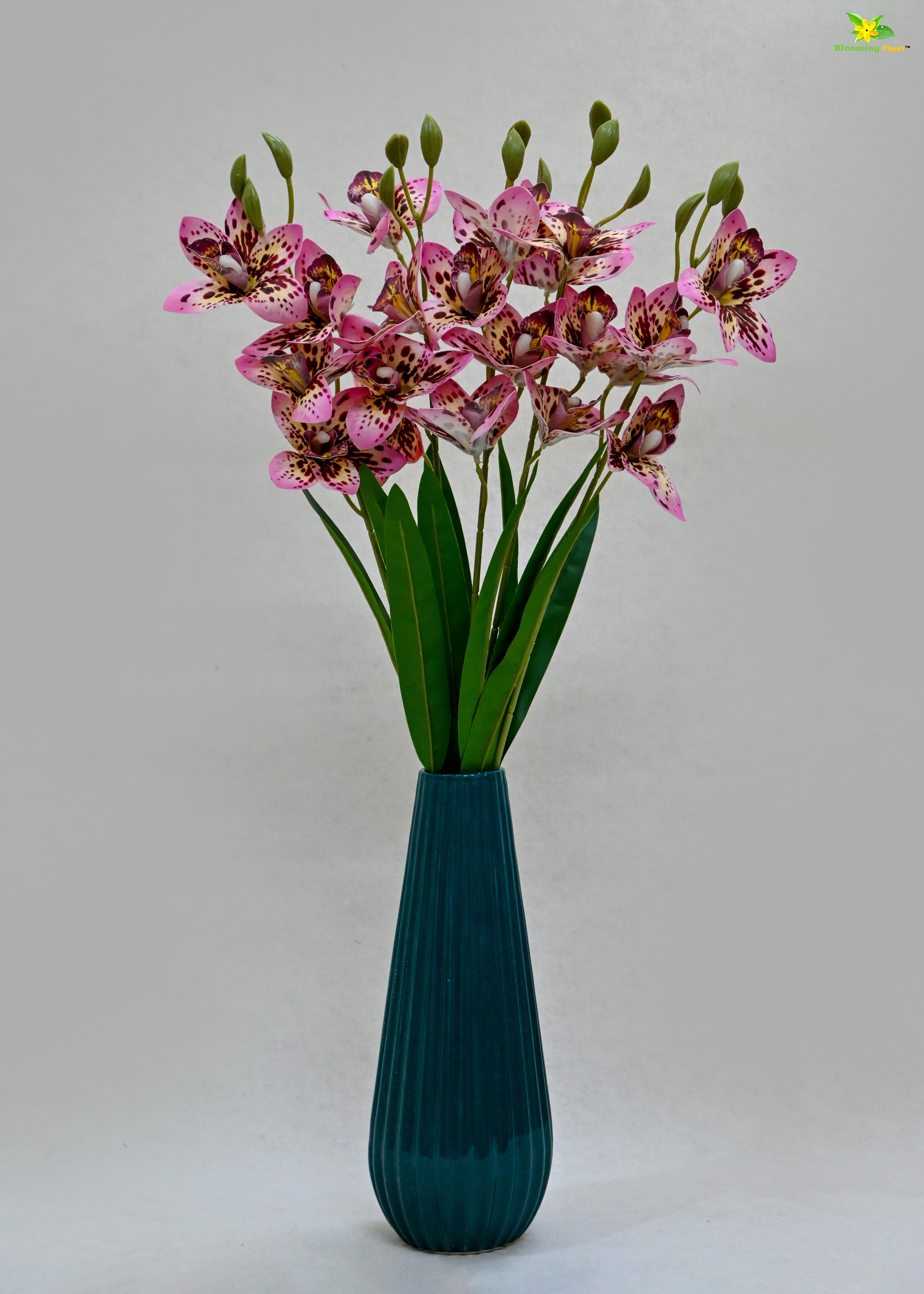 Artificial Cymbidium Orchid Flower Bunch for Decor