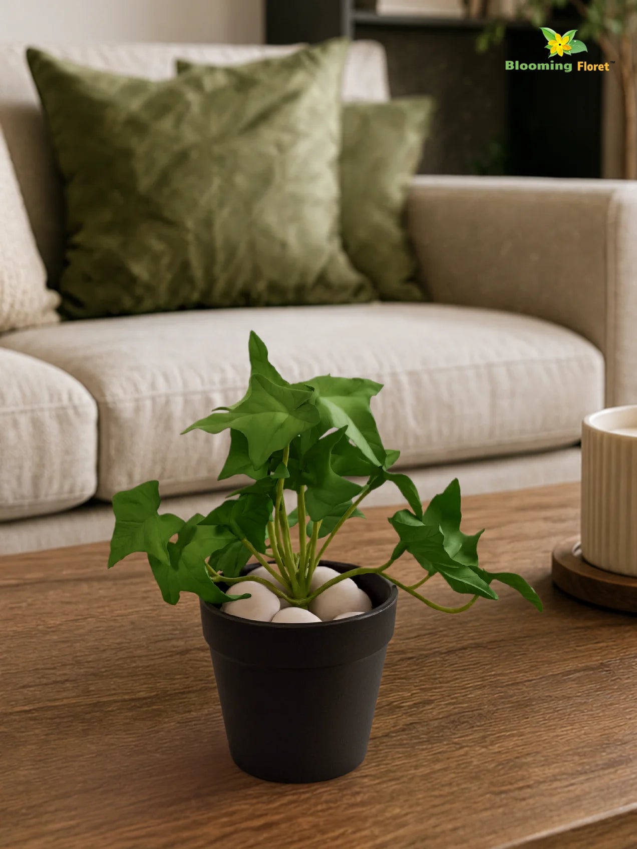 Artificial Ivy Succulent | Green | Small Leaves | 10 cm