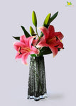 Prism Crystal Black Vase