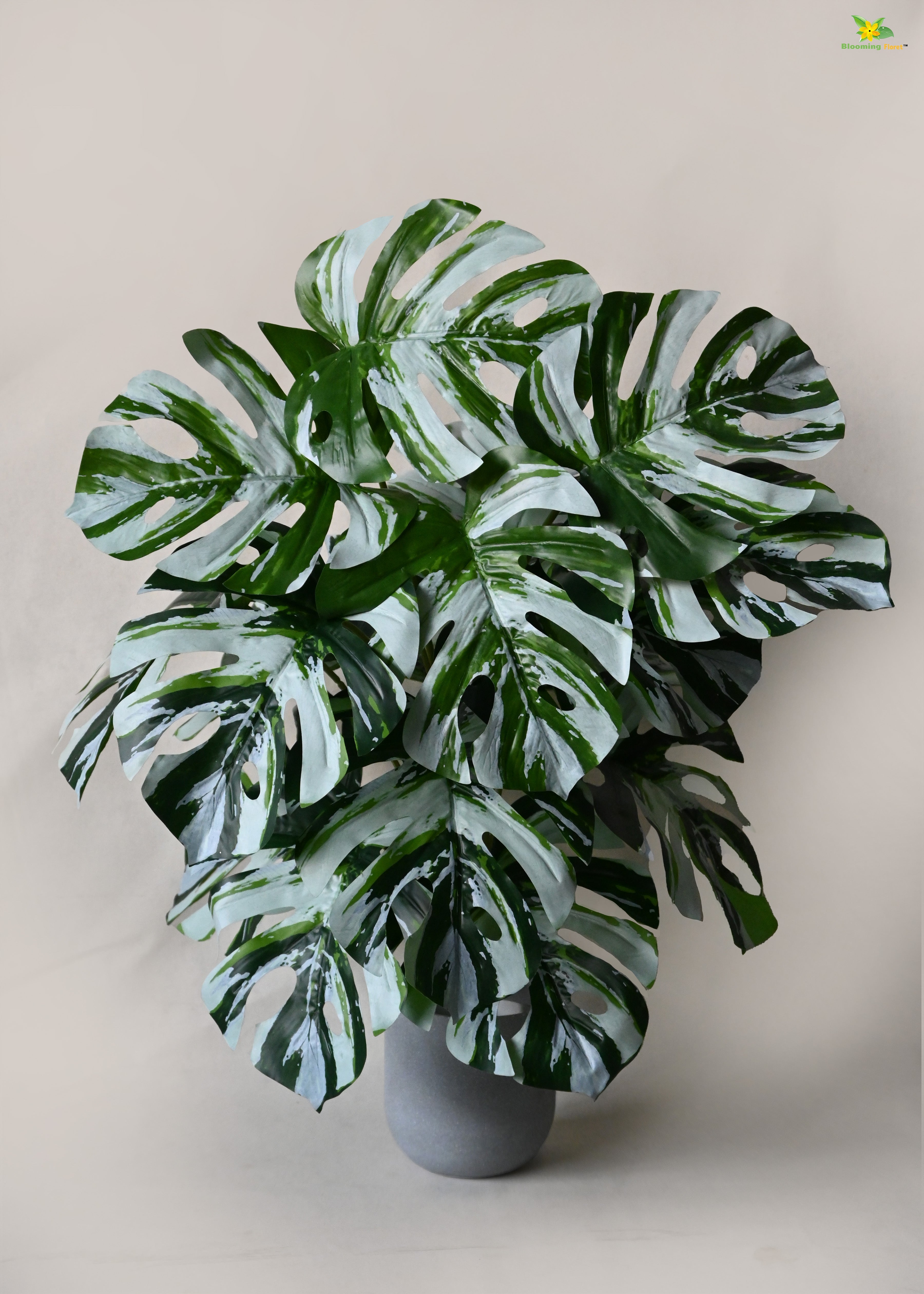 Artificial Monstera Plant for Decor | 18 Leaves with Basic Pot | 78.7 cm