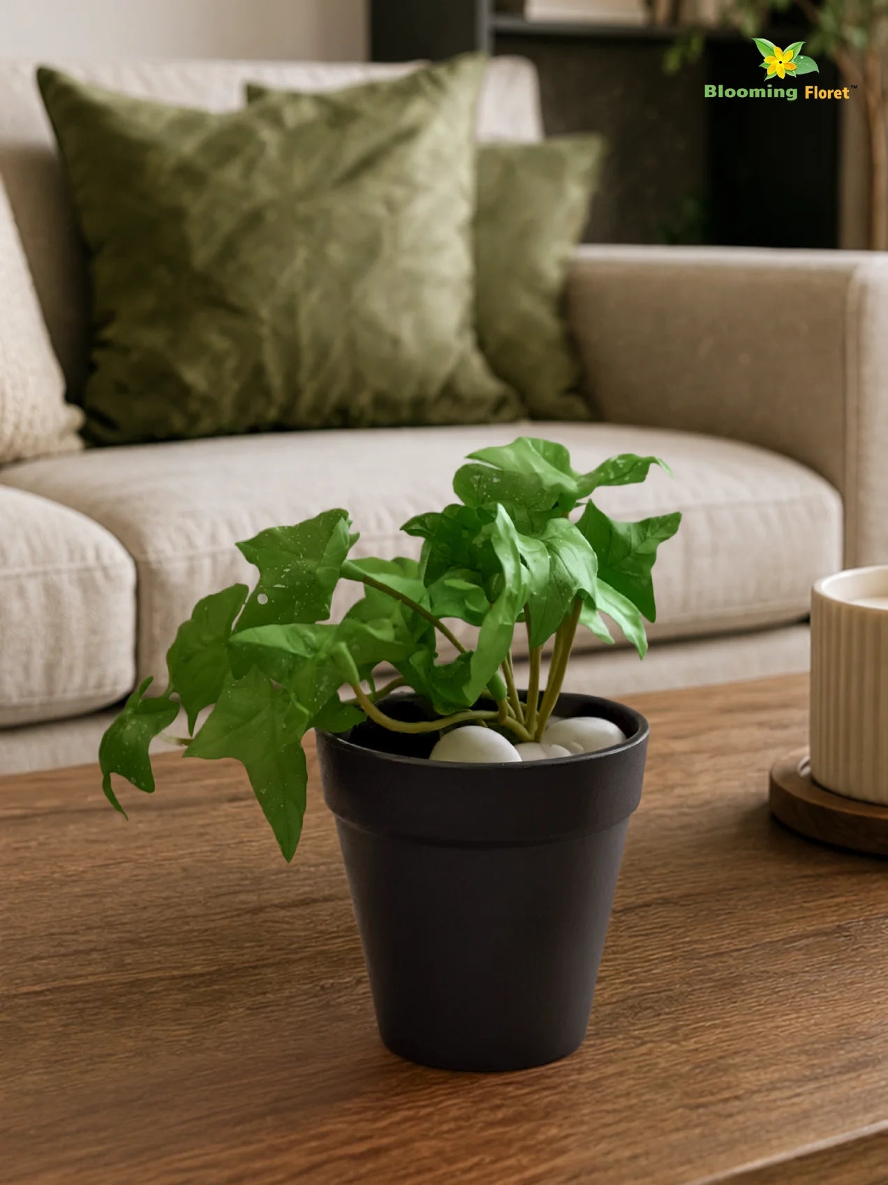 Artificial Ivy Succulent | Light Green | 10 cm