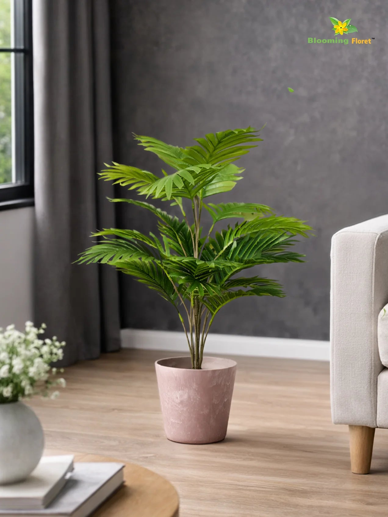Modern Grace Poly Planter | Brown |15 cm