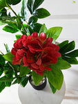 Artificial  Hydrangea Flower Bunch - Maroon