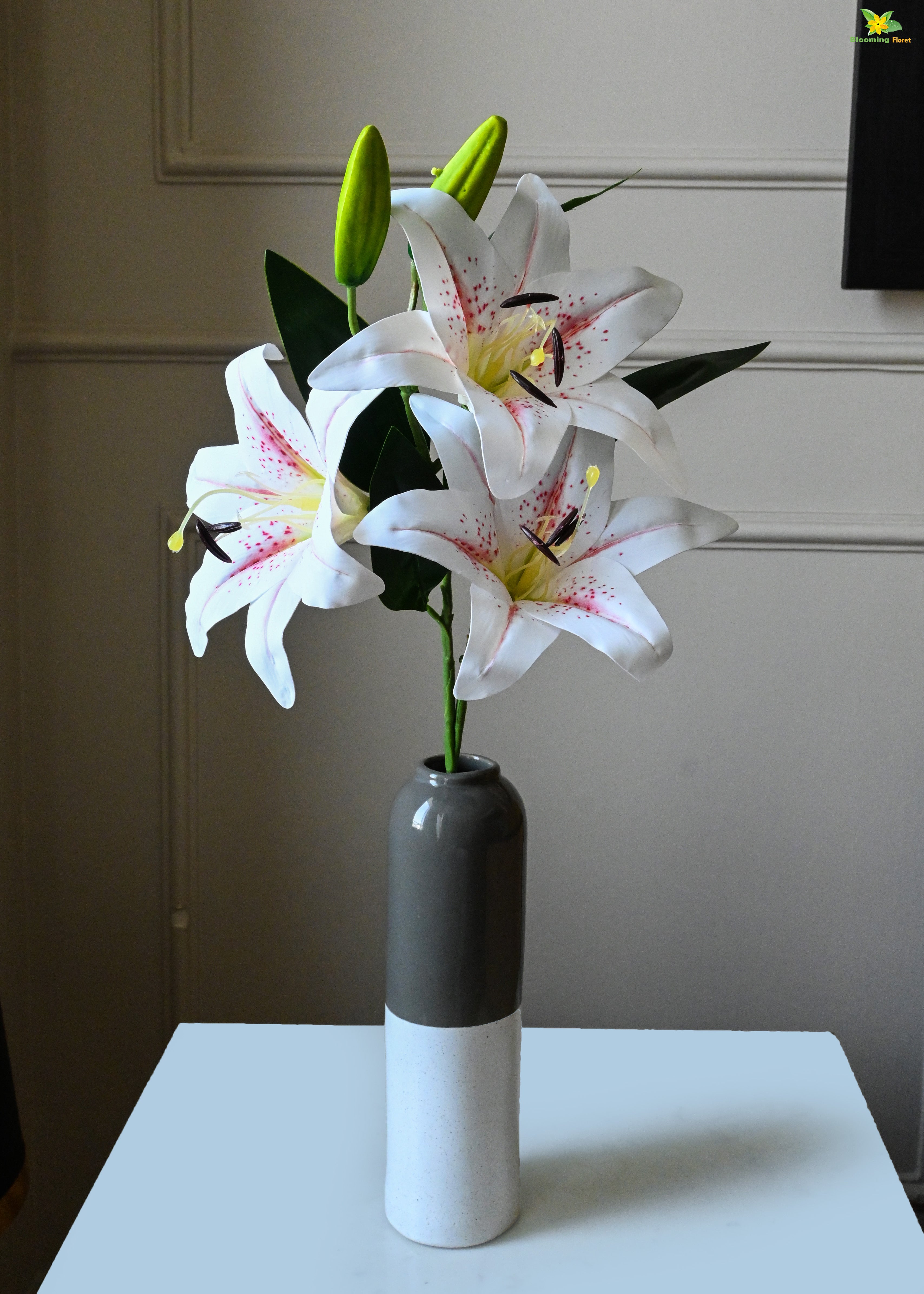 Artificial Lily Flower Stick for Decor