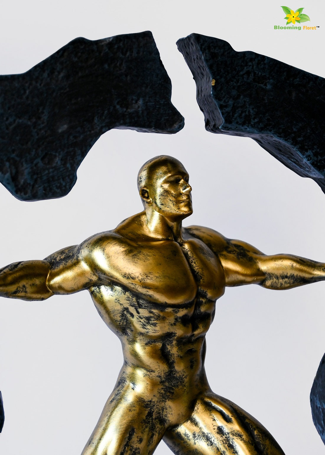 Body Builder Figurine-Gold