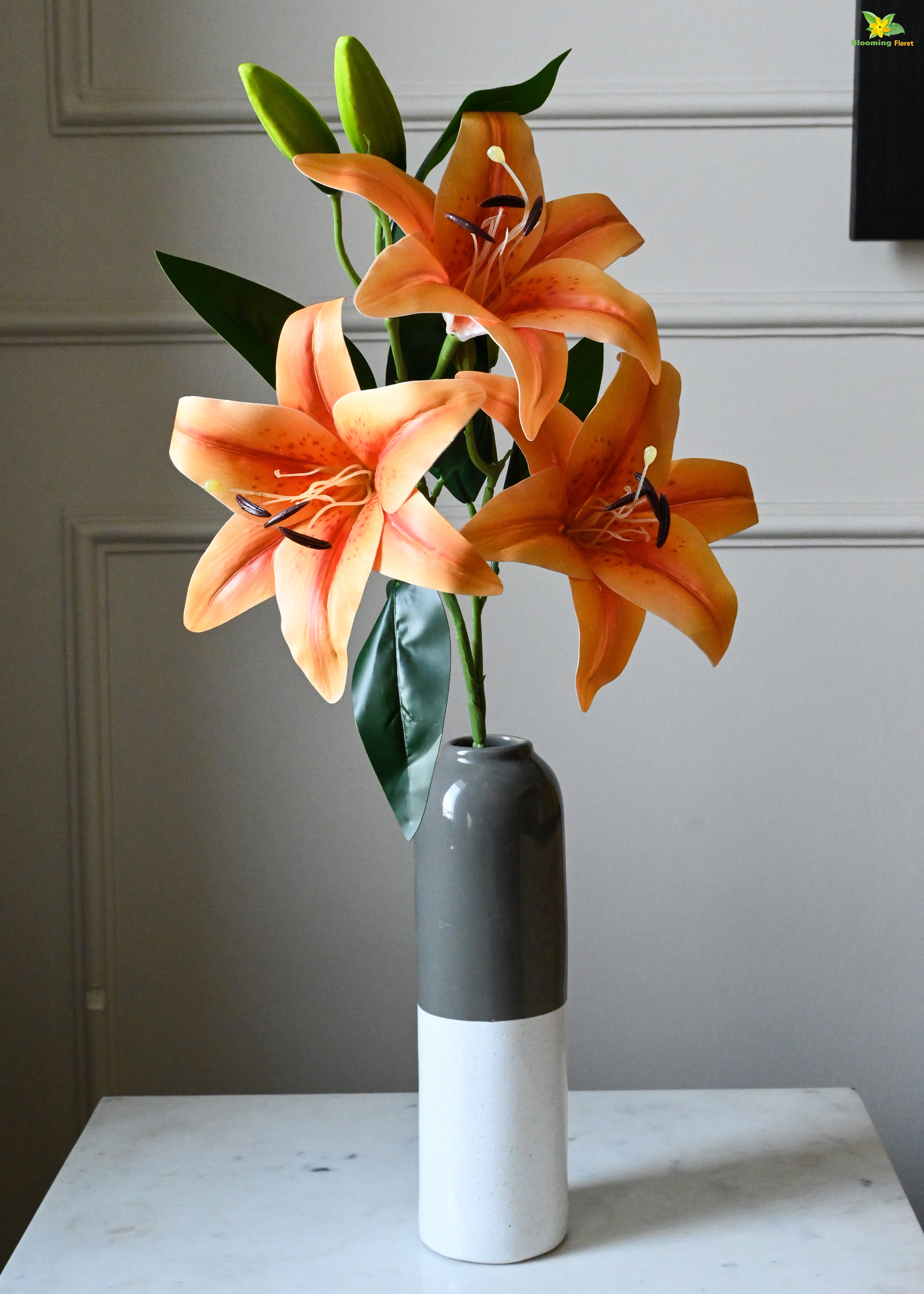 Artificial Lily Flower Stick for Decor