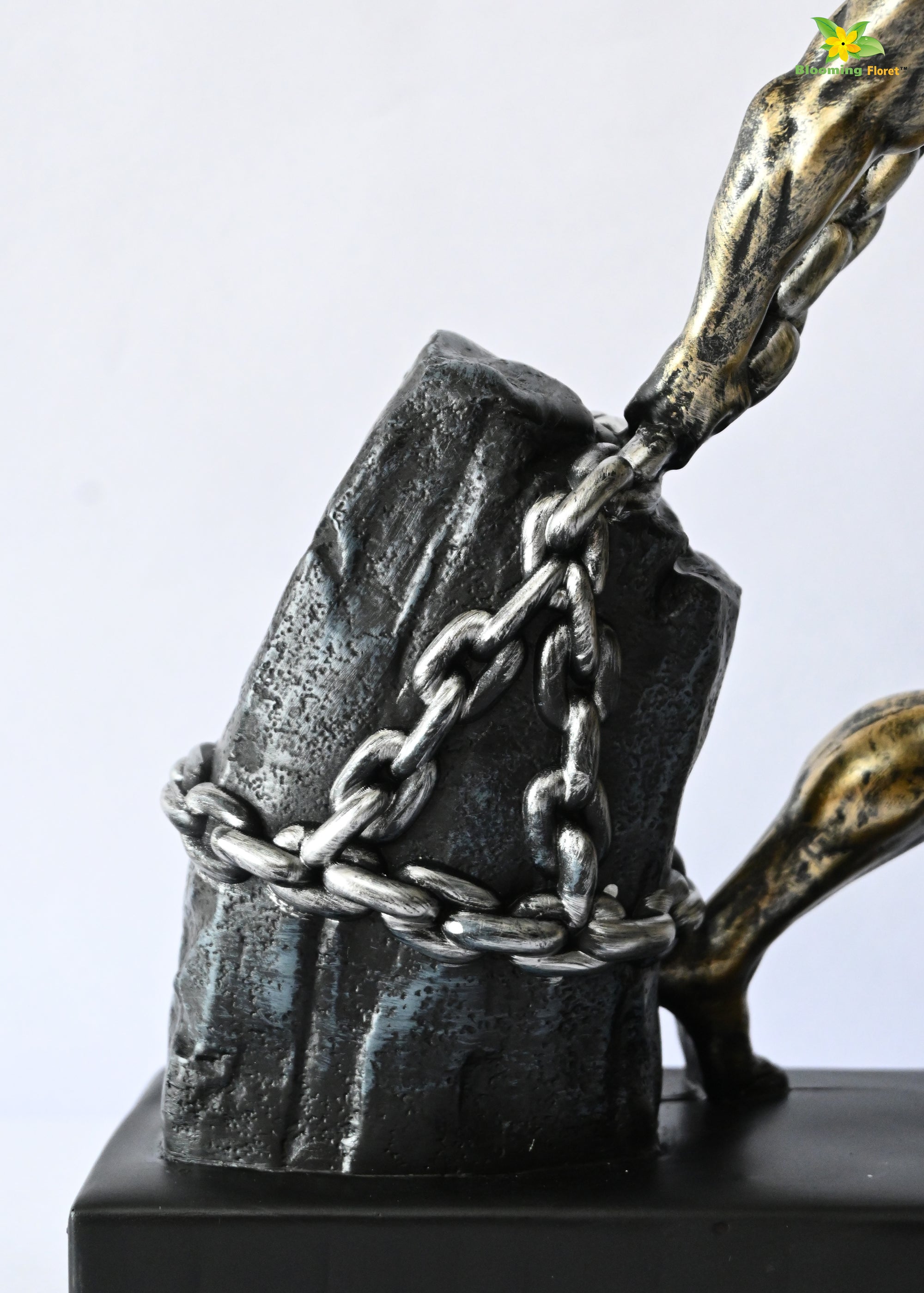 Elite Weightlifting Man Sculpture - Gold