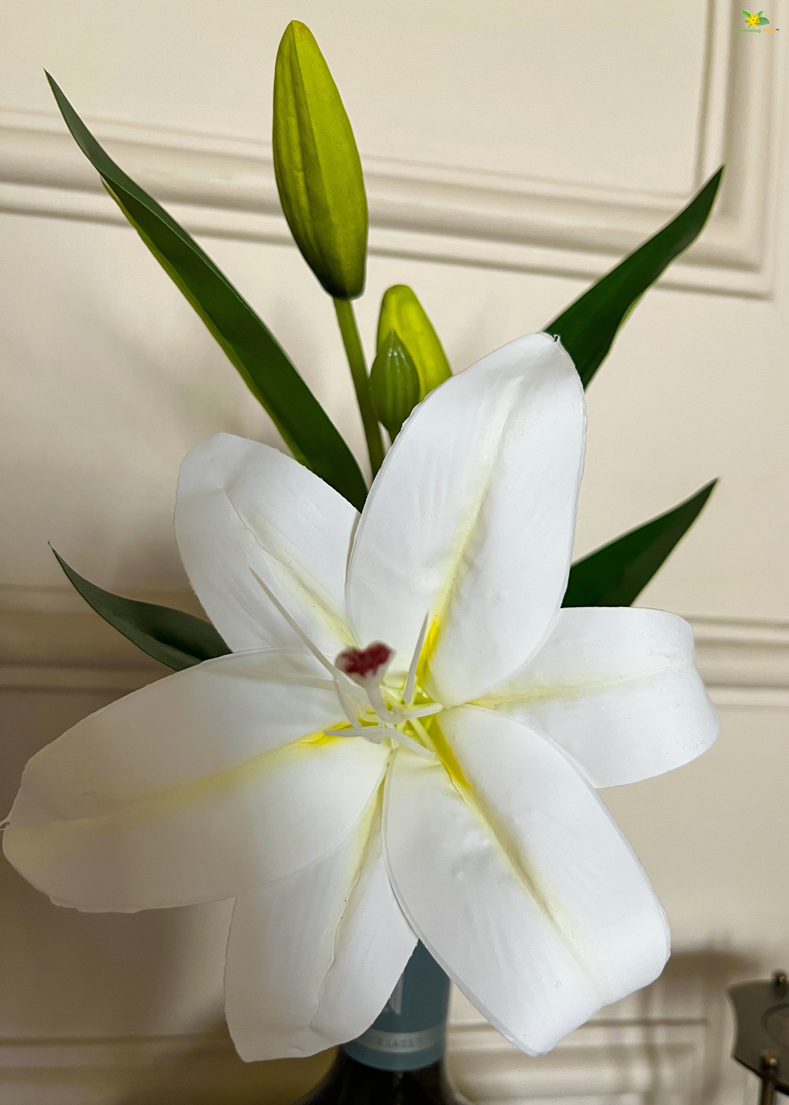 Artificial Lily Flower Stick for Decor