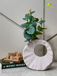 Round Hollow Ceramic Vase