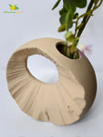 Round Hollow Ceramic Vase