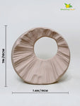 Round Hollow Ceramic Vase