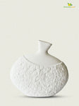 Serene Oval Ceramic Vase