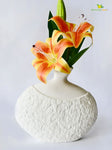 Serene Oval Ceramic Vase