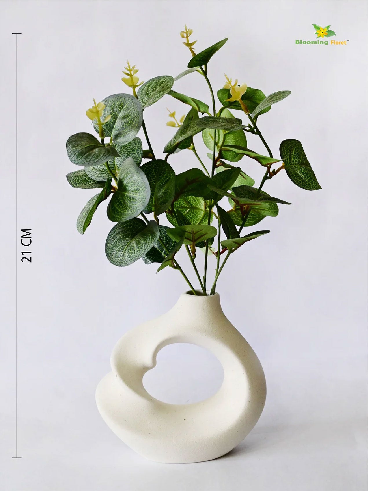 Twist Craft Ceramic Vase | 15 cm