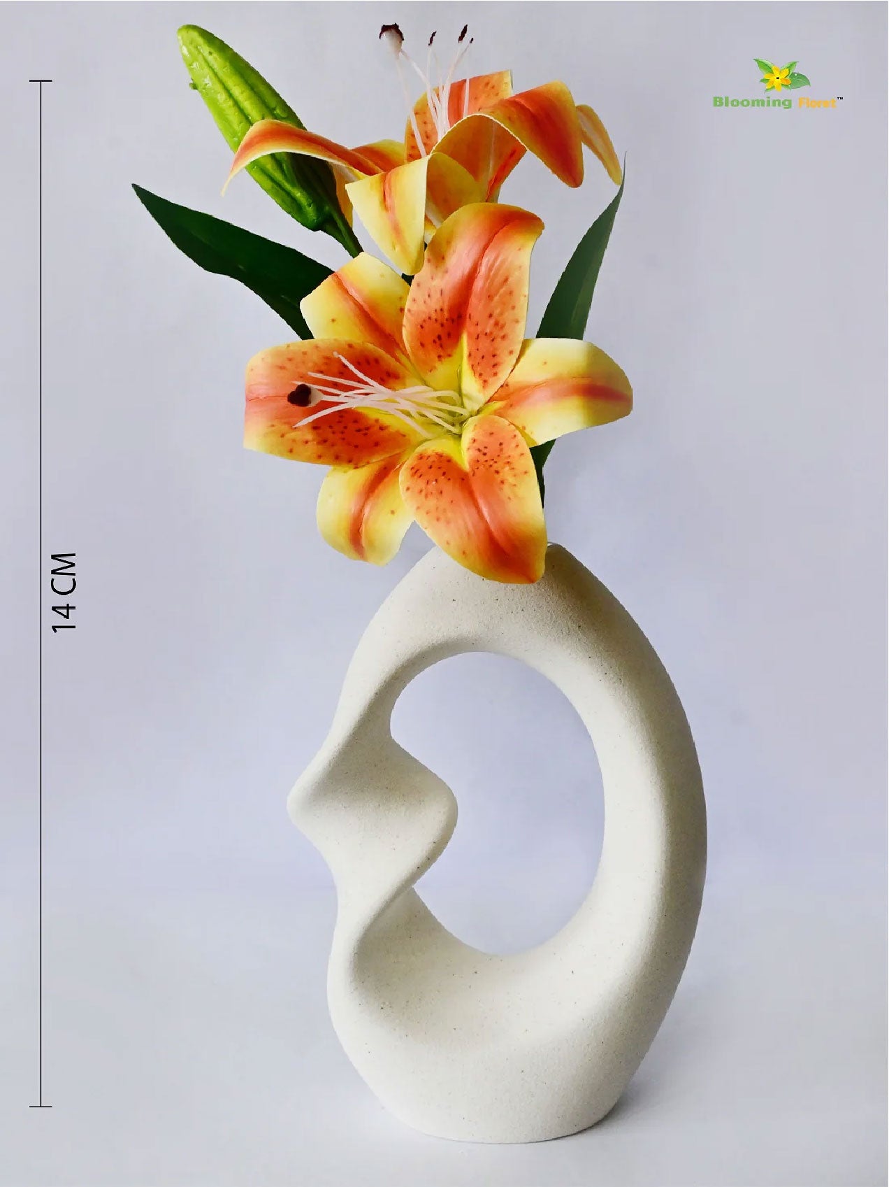 Twist Craft Ceramic Vase | 20 cm