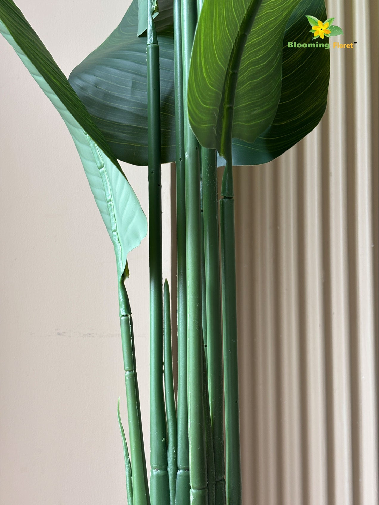 Artificial Banana Plant | 109 cm | 3 Stem | 7 Leaves | With Basic Pot