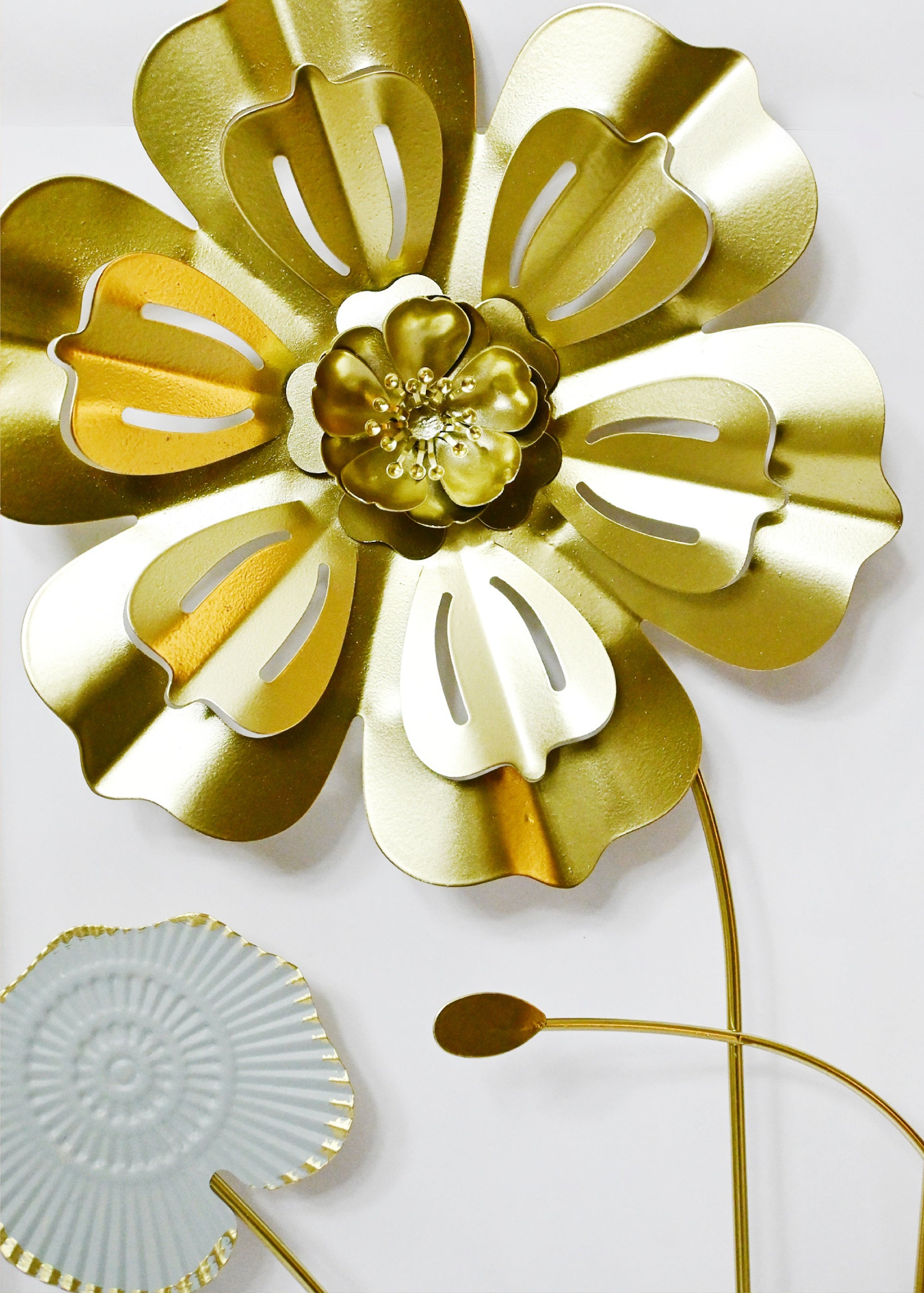 Golden Bloom Harmony Wall Art