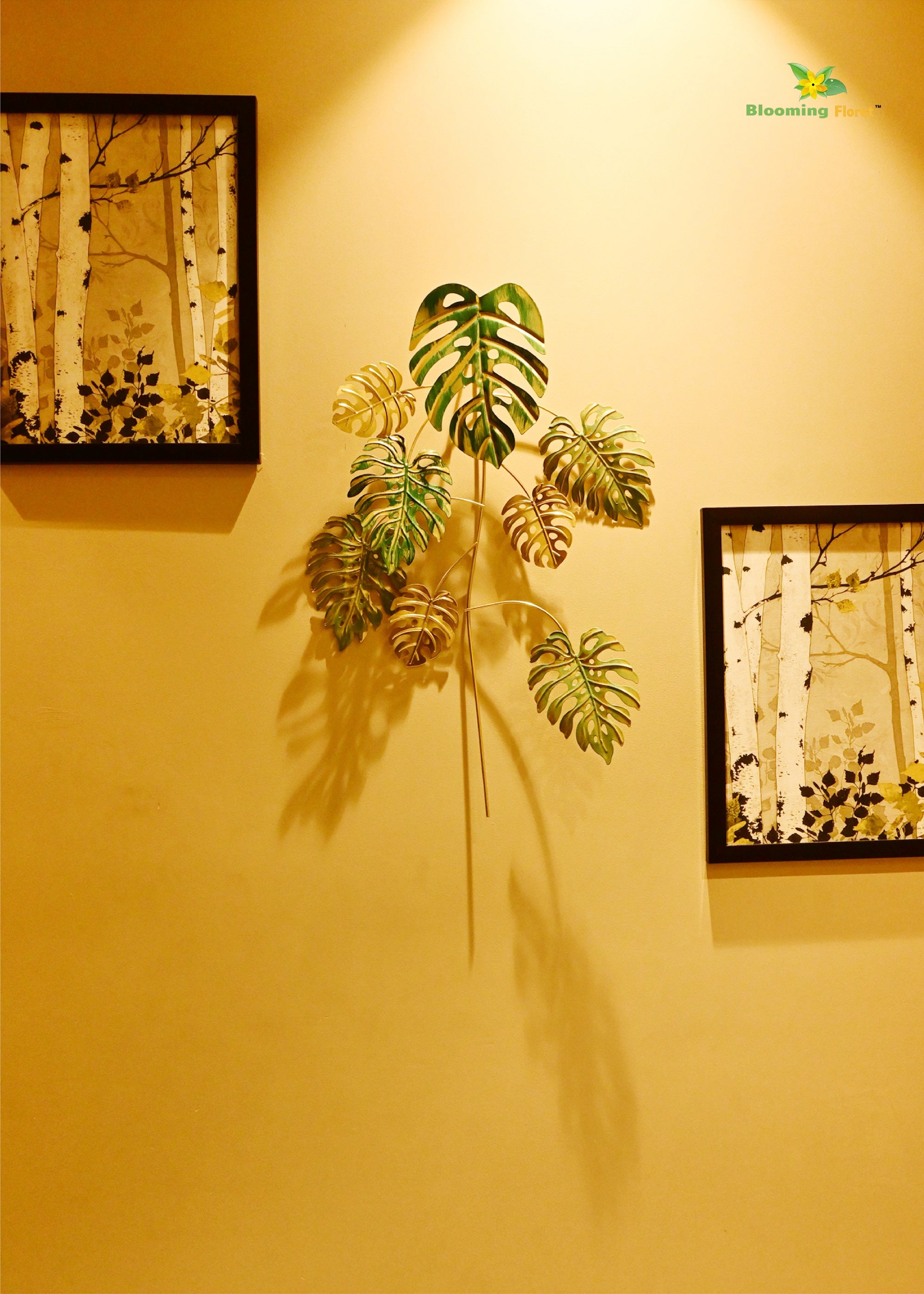 Luxe Monstera Metal Wall Art