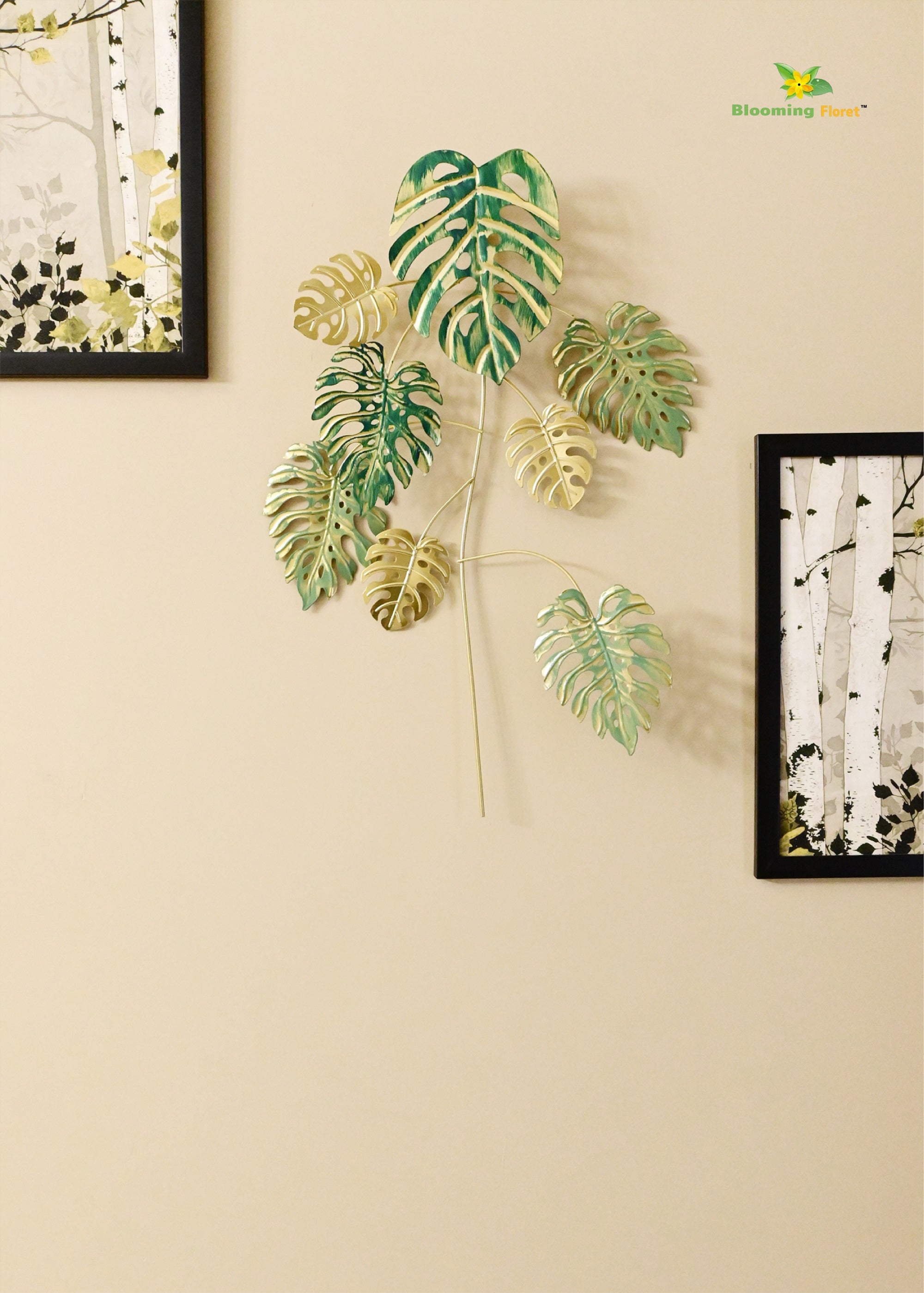 Luxe Monstera Metal Wall Art