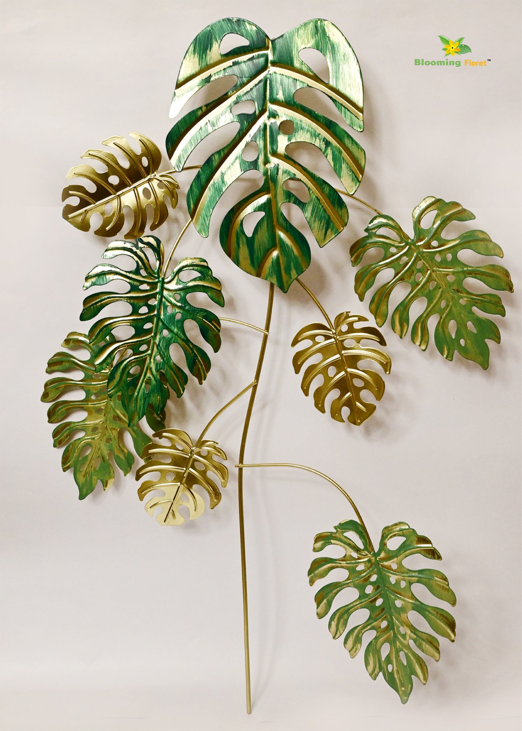 Luxe Monstera Metal Wall Art