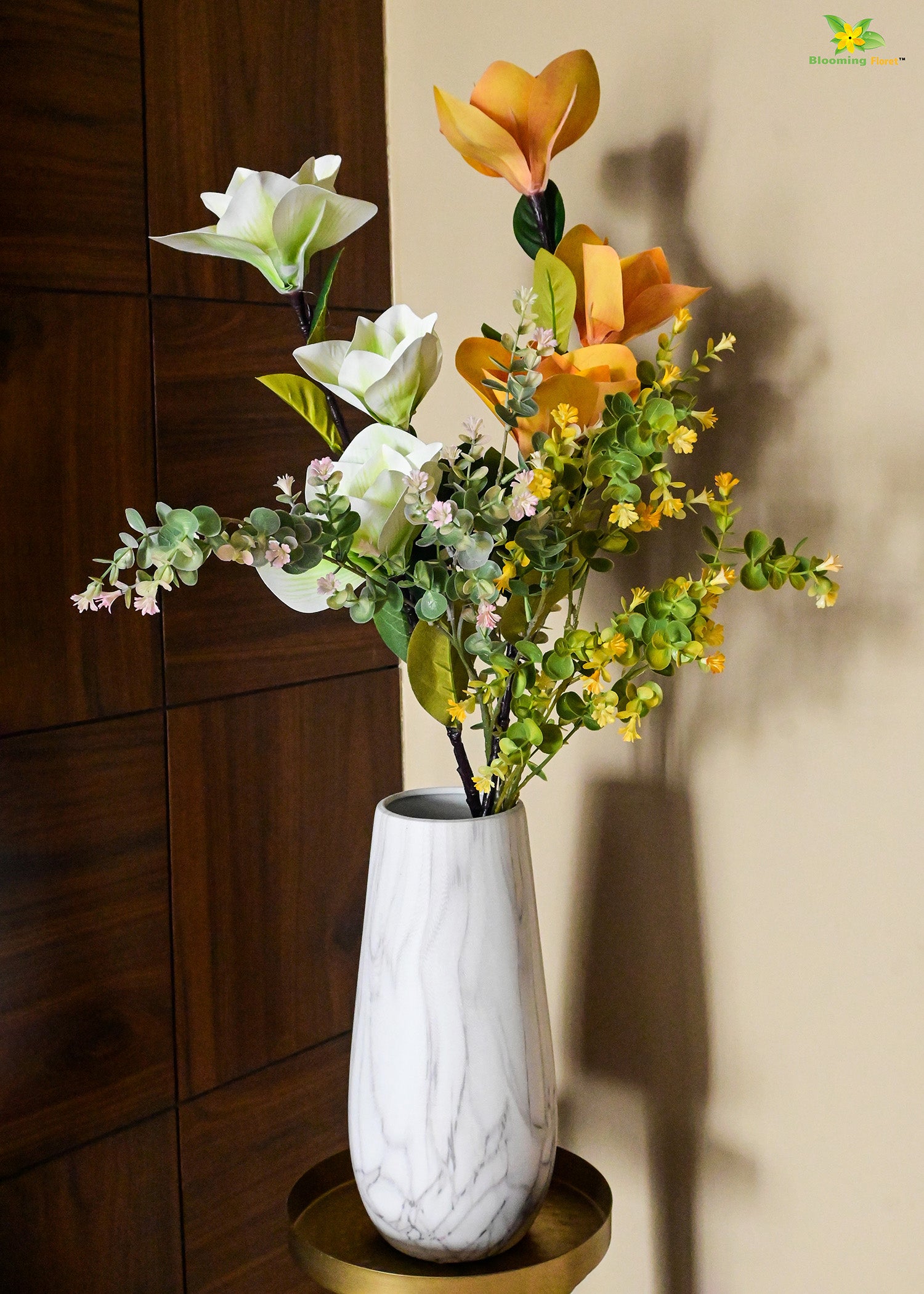 Marble Design Ceramic Vase - Large
