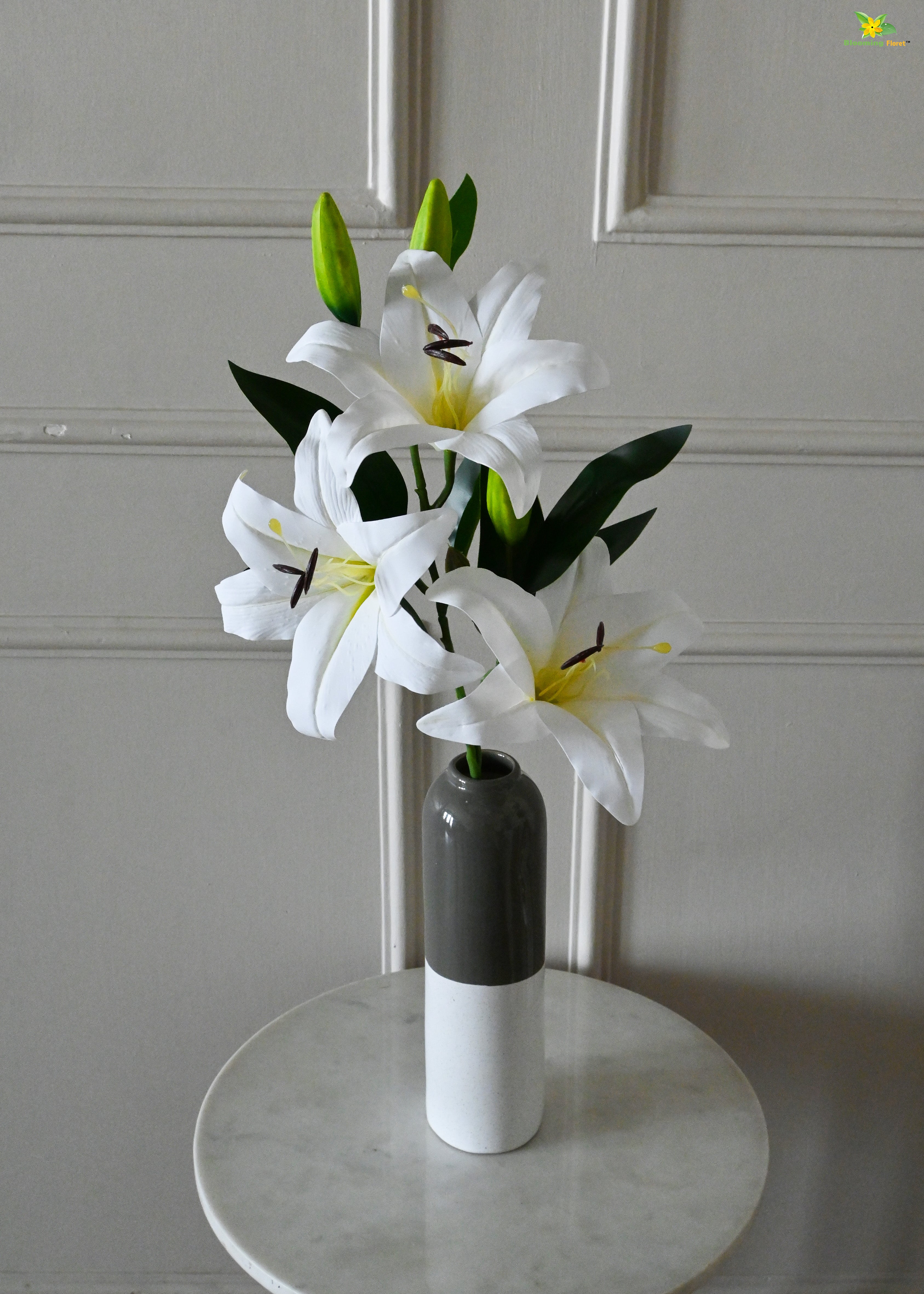 Artificial Lily Flower Stick for Decor