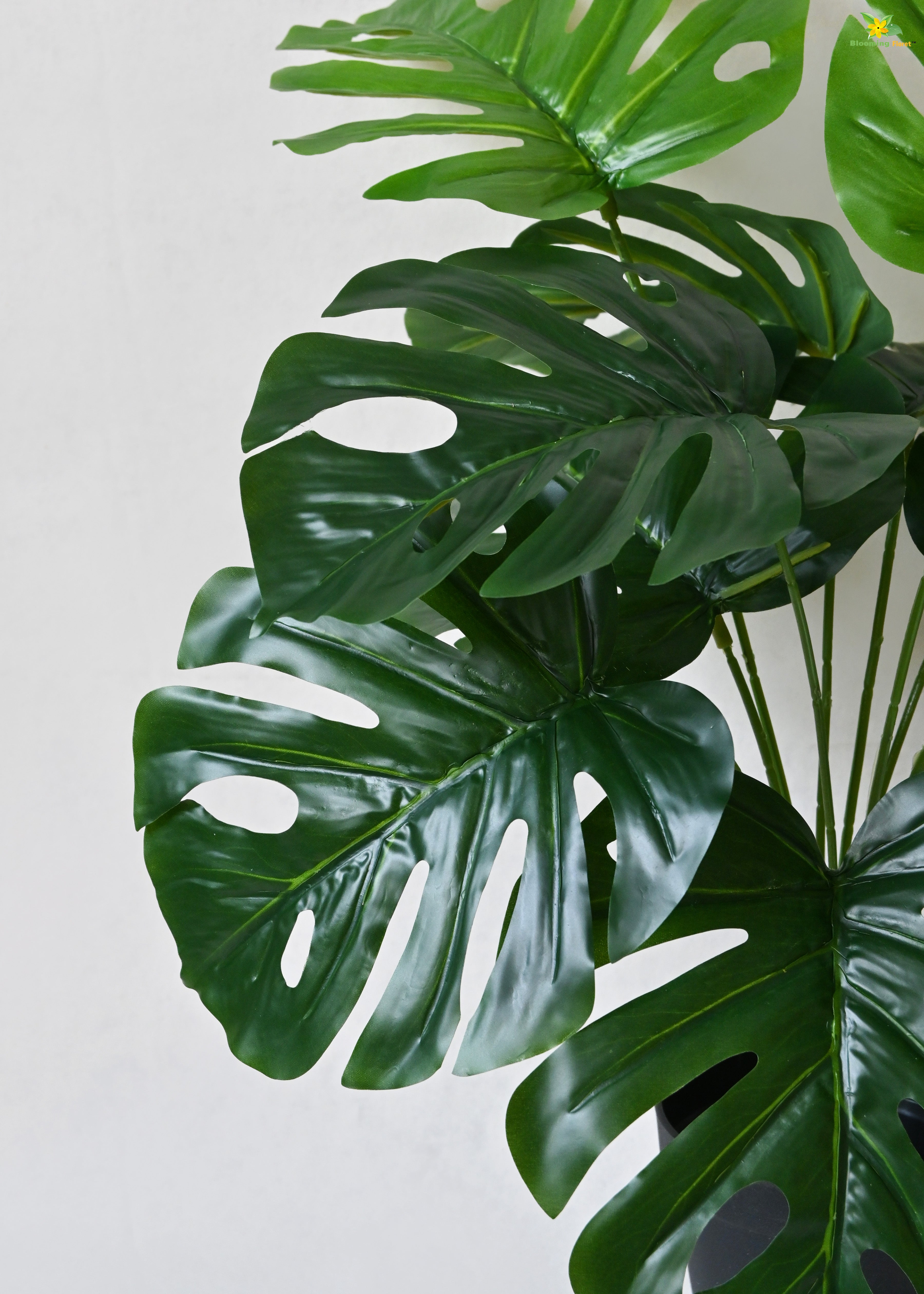 Artificial Monstera Plant for Decor | 12 Leaves with Basic Pot | 60.9 cm