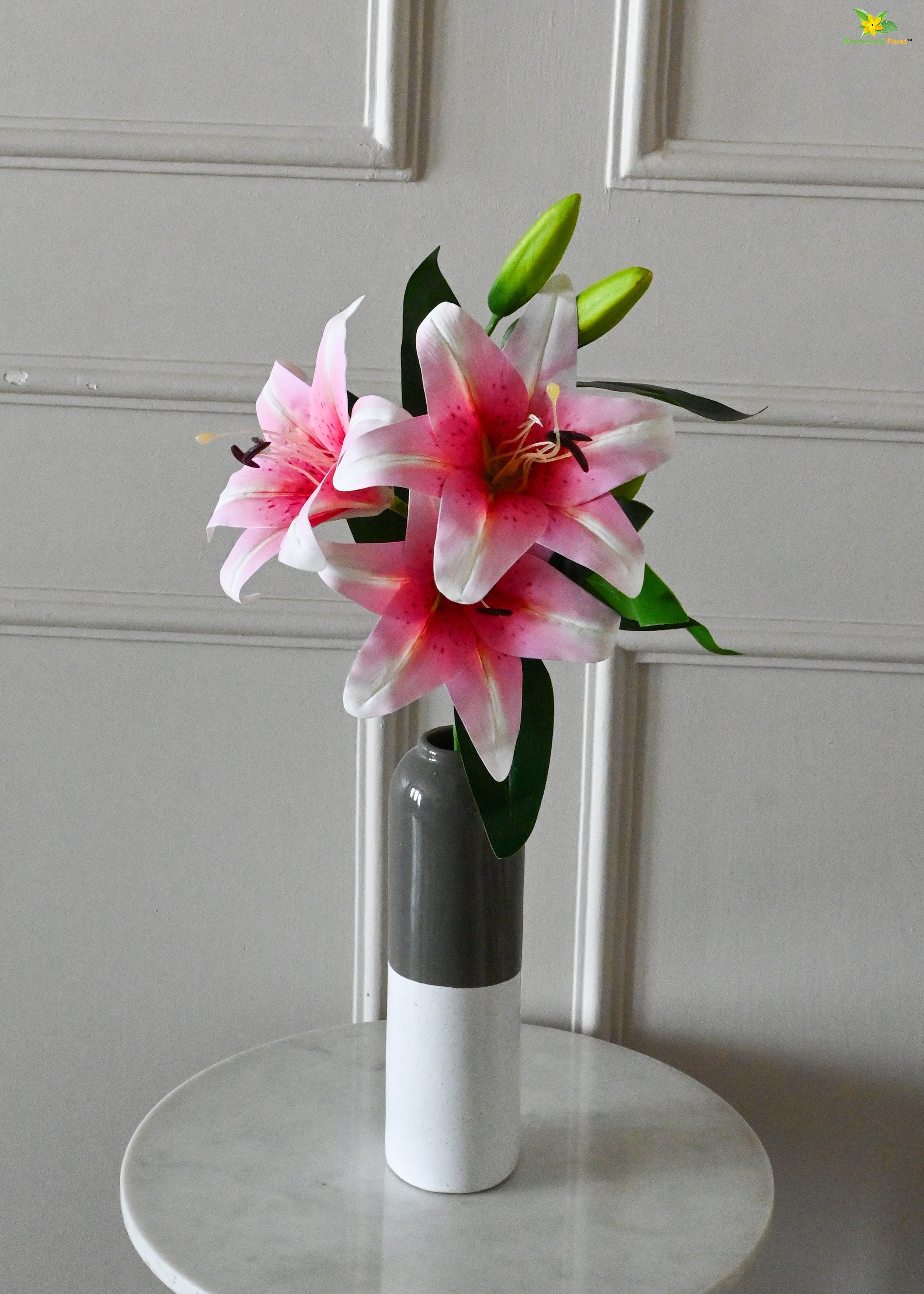 Artificial Lily Flower Stick for Decor