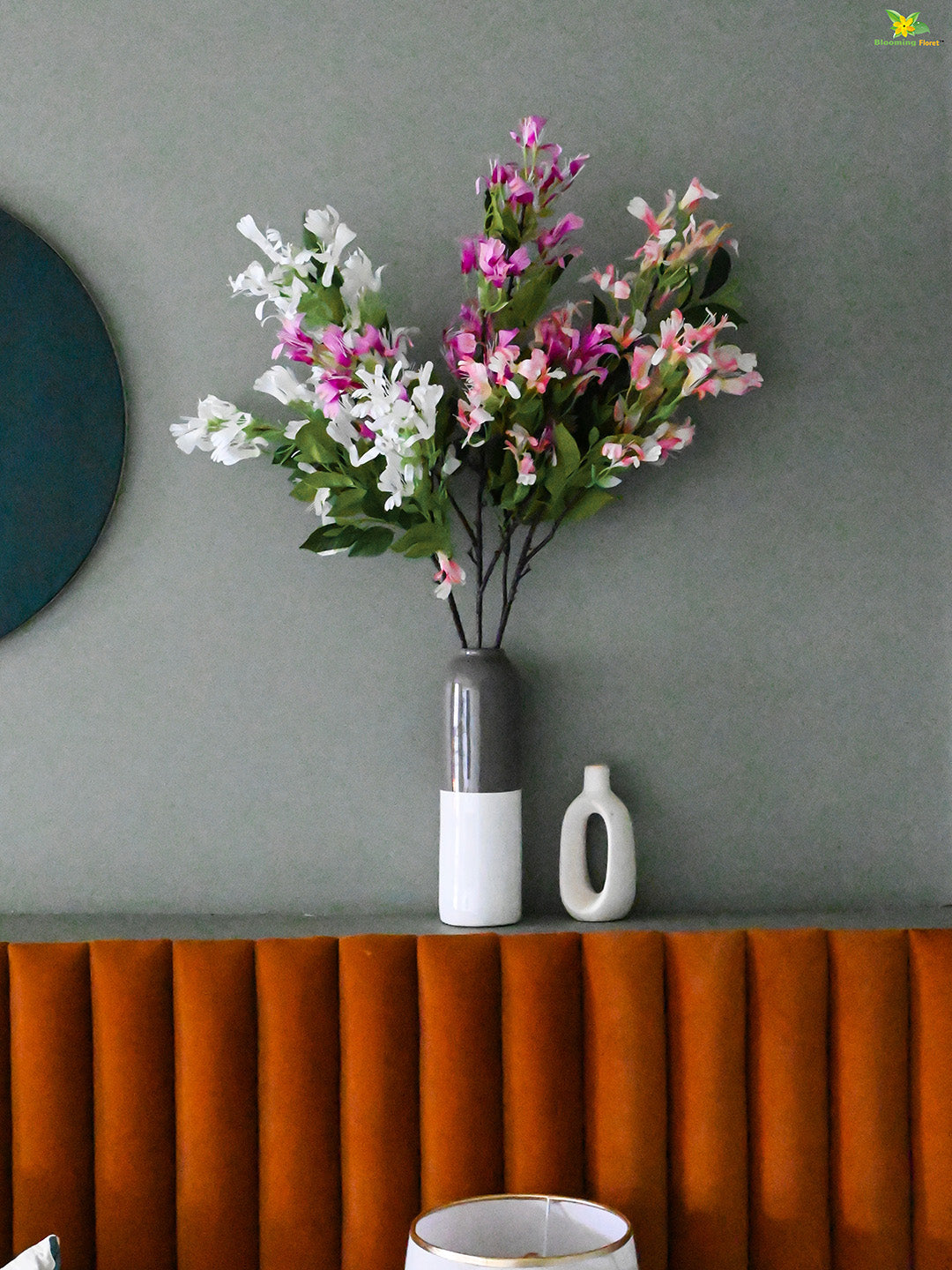 Japanese Honeysuckle Flower Bunch - Light Pink, White, Purple