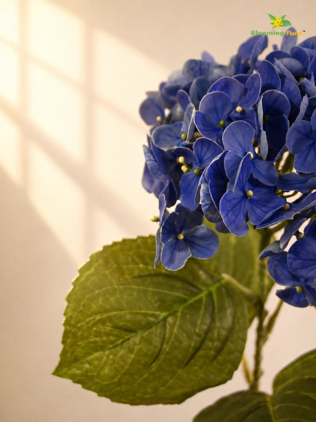 Hydrangea Flower Stick | Dark Blue | 63 cm
