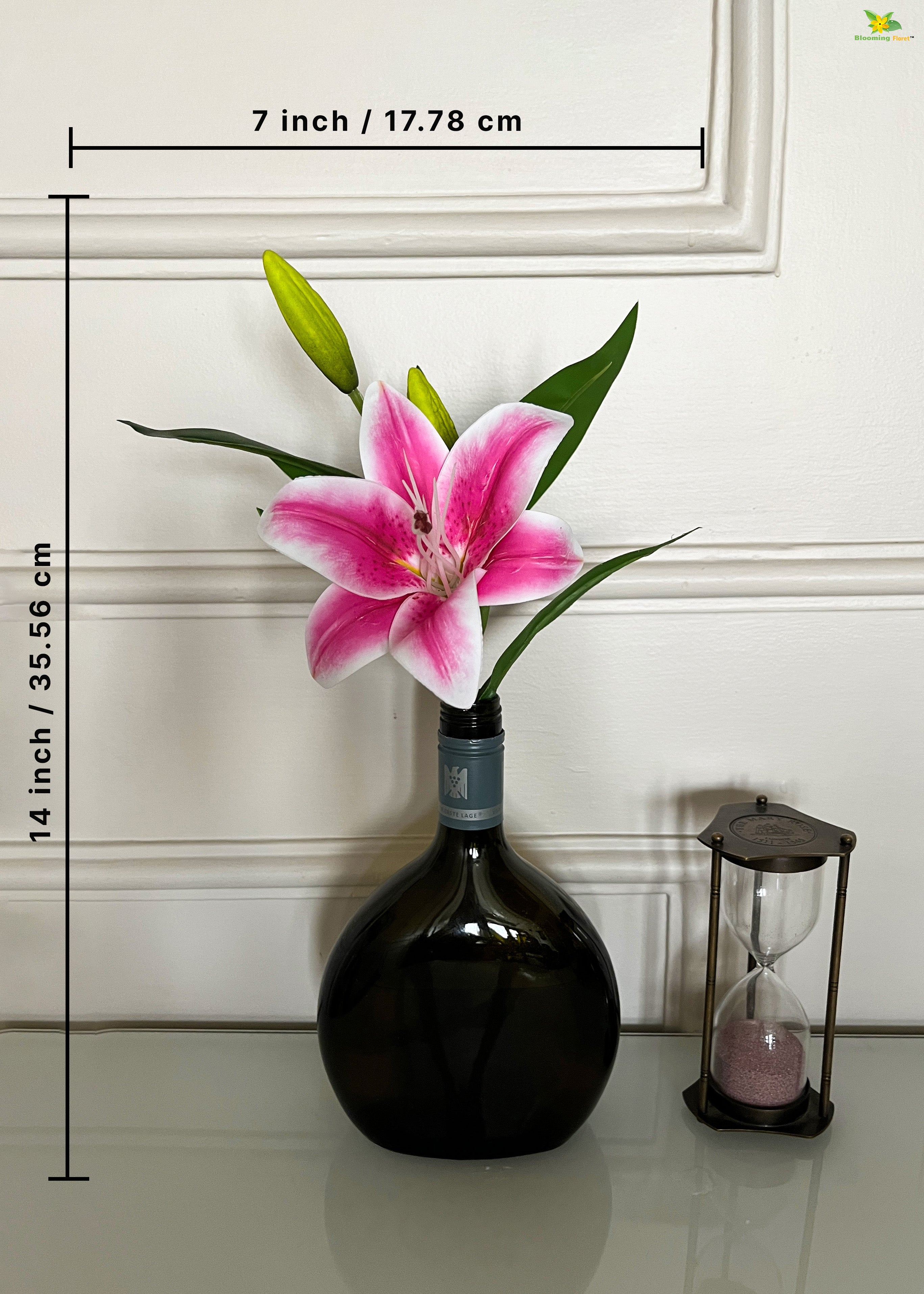 Artificial Lily Flower Stick for Decor