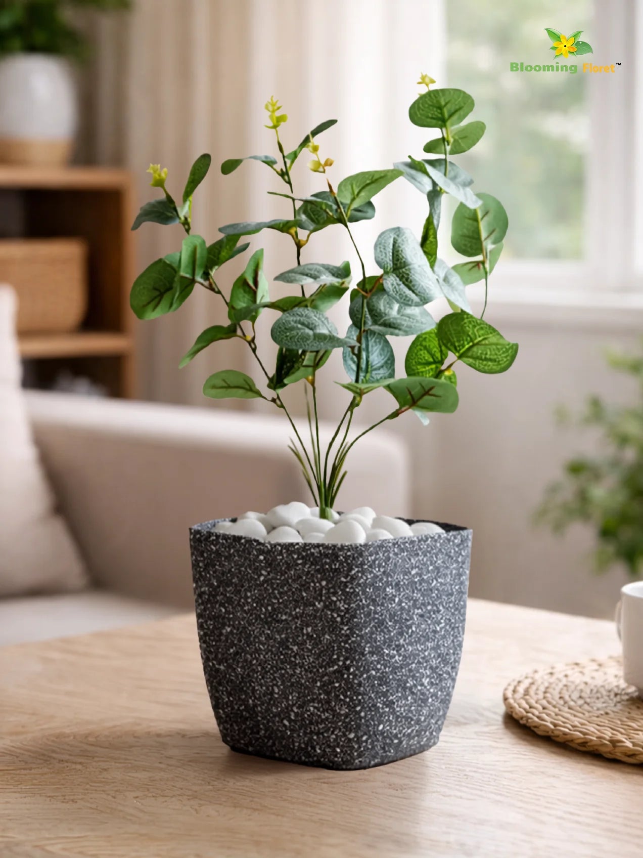 Coarse Textured Square Planter Pot | 15 cm