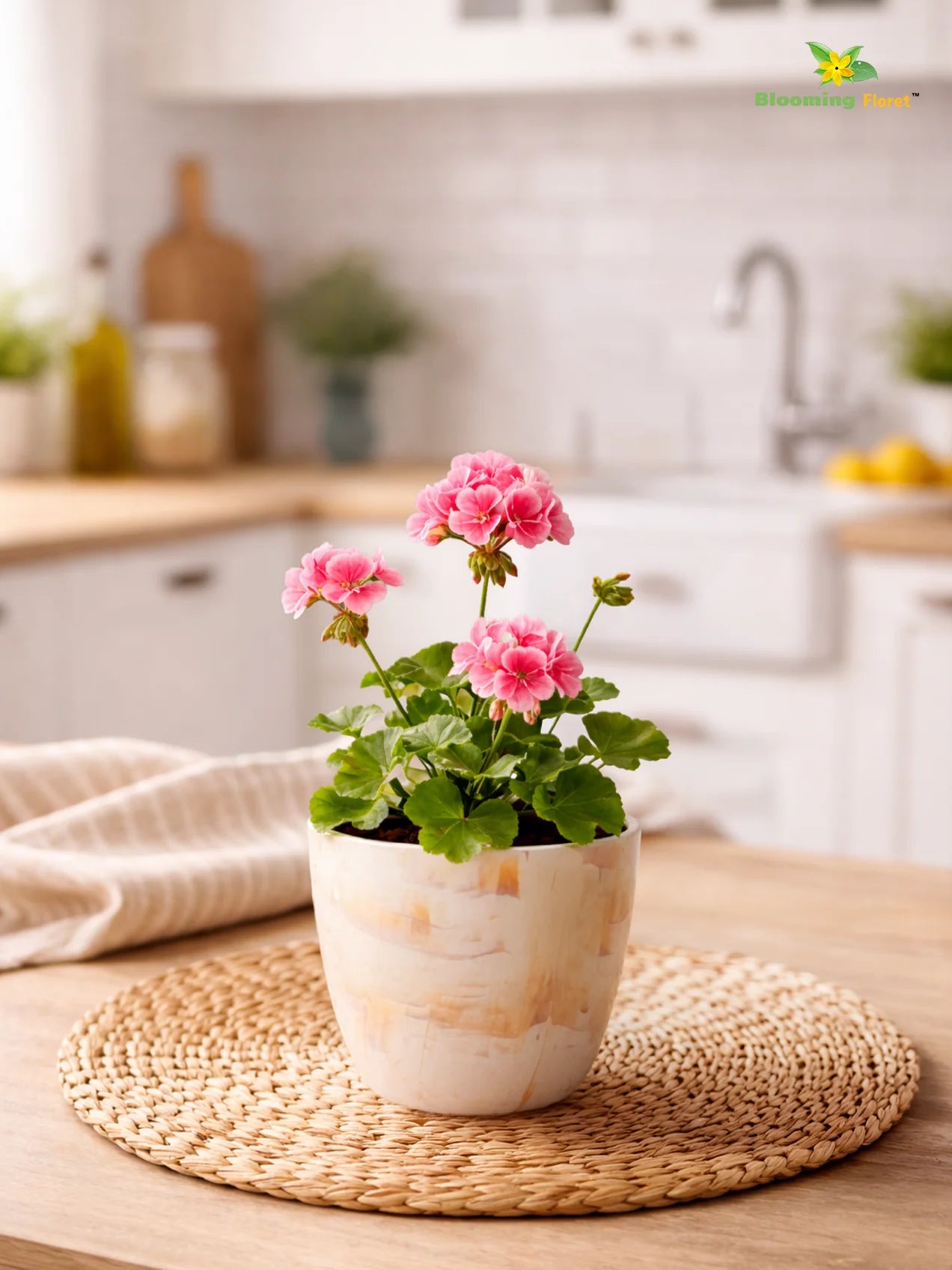 Vivid Tie-Dye Planter | Beige | 12 cm