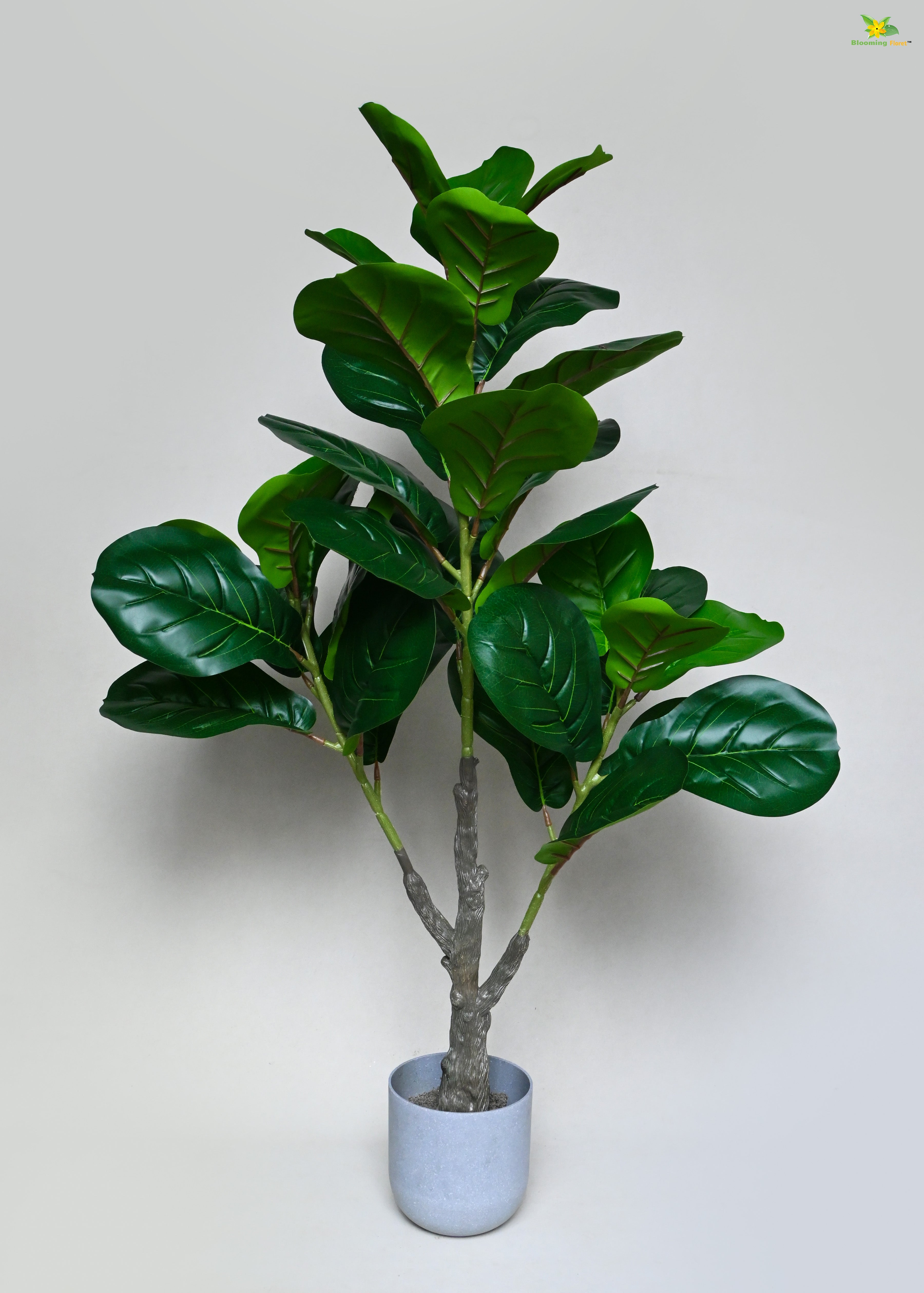 Artificial Fiddle-Leaf Fig Plant for Decor | 33 Leaves with Basic Pot | 95 cm