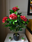 Artificial  Hydrangea Flower Bunch - Maroon