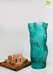 Twisted Glass Vase - Green