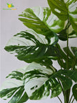 Artificial Monstera deliciosa Plant – 78 cm, 12 Leaves, with Basic Pot