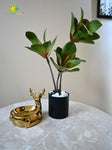 Artificial Kalanchoe Pick Plant For Decor 58.4 cm- 28 Light Green Leaves With Basic Pot