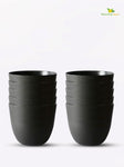 Black Round Planter