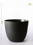 Black Round Planter