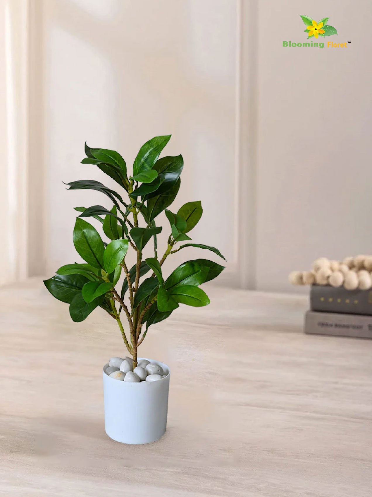 Artificial Zamioculcas Zamiifolia Green Plant – 45 cm, with Basic Pot